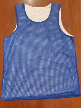 Dicks Sporting Goods Mens Reversible Mesh Pinnies Jersey M Blue White Practice